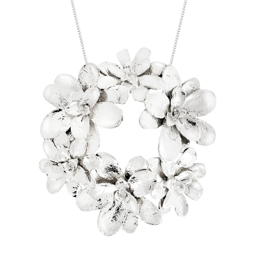 Collar miniterrario Angie en plata