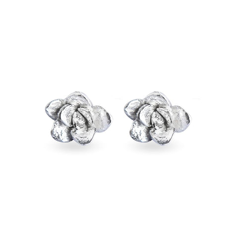 Aretes suculenta Delia (M) en plata