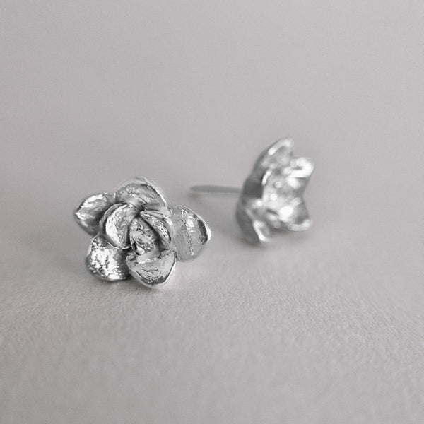 Aretes suculenta Delia (M) en plata