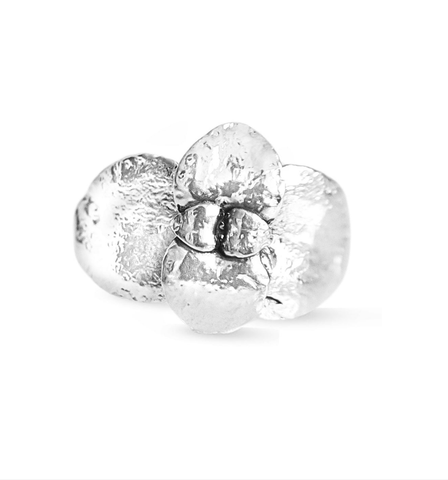 Anillo suculenta Vale en plata / Talla 6