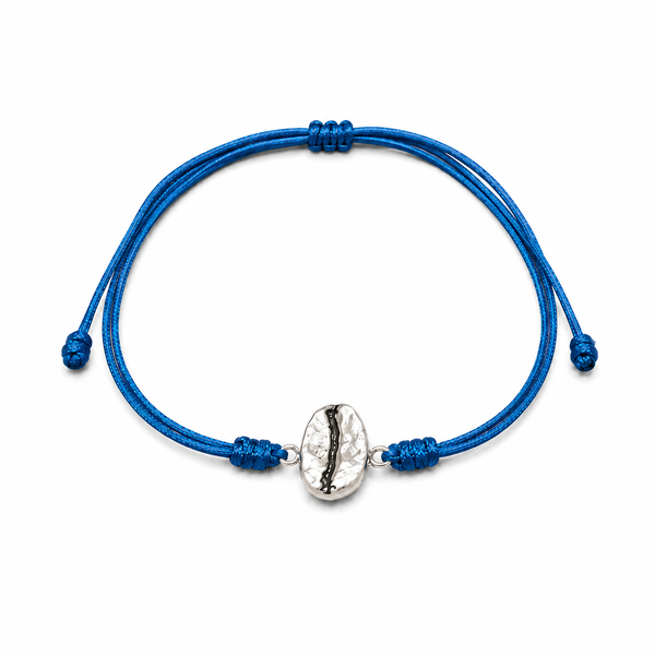 Pulsera grano de café Caturra en plata - Vamos cafeteros