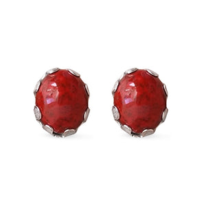 Aretes Cereza de café en plata