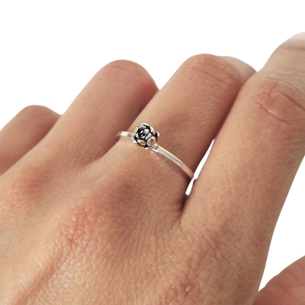 Anillo suculenta Sofía en plata / Talla 7