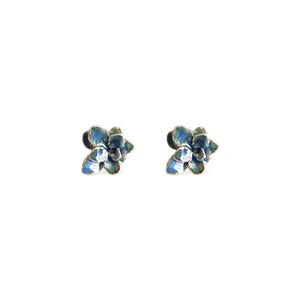 Aretes suculenta Clau en plata con esmalte