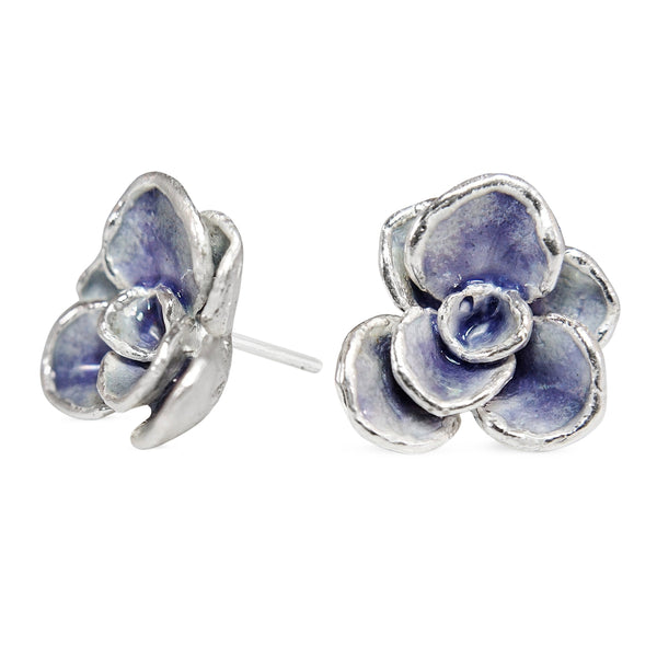 Aretes suculenta Simona en plata esmaltada