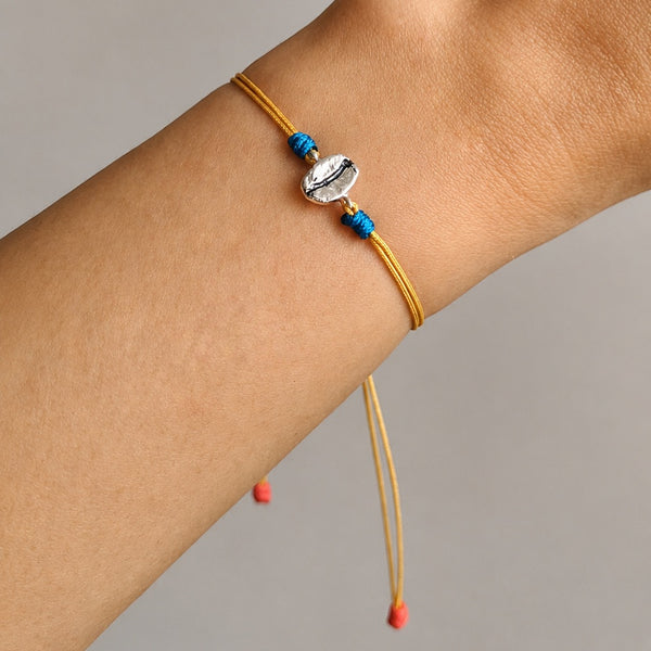 Pulsera grano de café Caturra en plata - Colombia