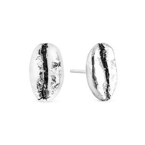 Aretes Café Gesha en plata