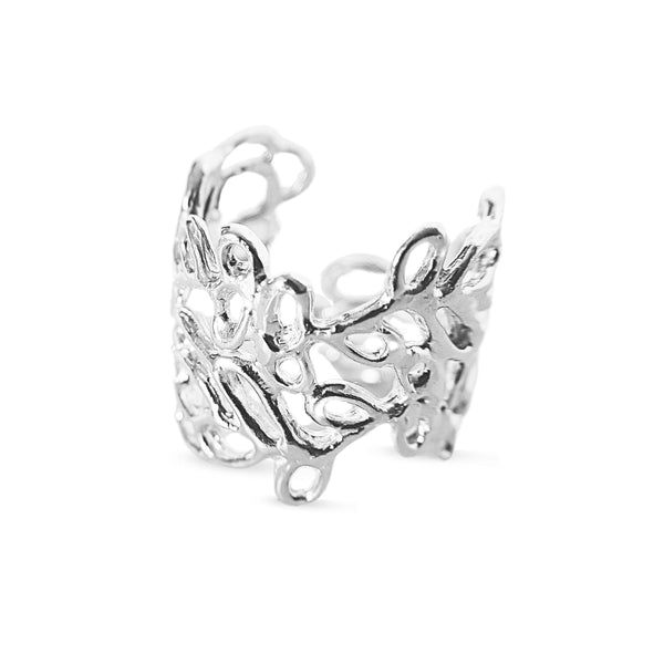 Anillo sucu líneas mini en plata / Adaptable