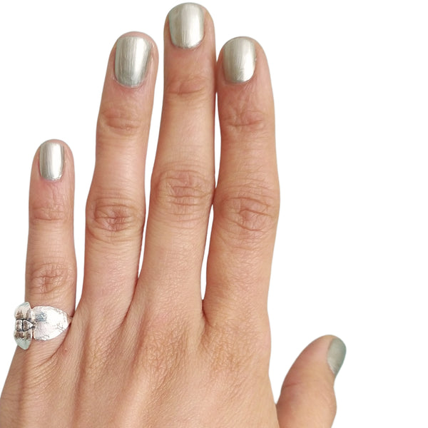 Anillo suculenta Vale en plata / Talla 6