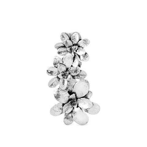Earcuff miniterrario Florencia en plata