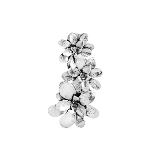 Earcuff miniterrario Florencia en plata