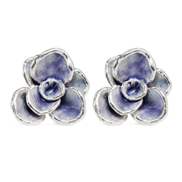 Aretes suculenta Simona en plata esmaltada